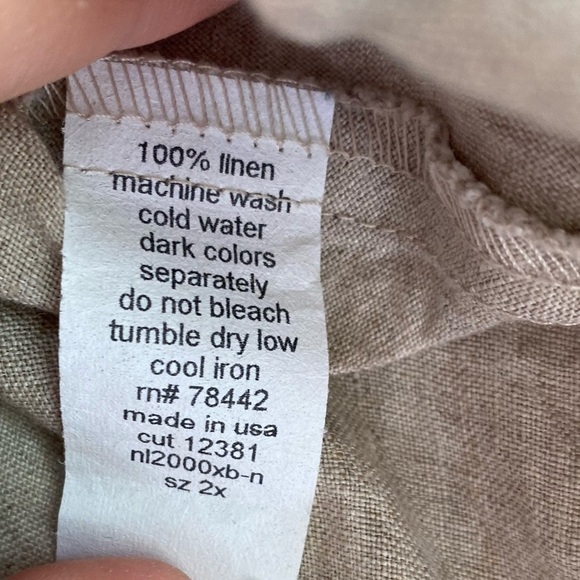 ALLEN ALLEN Peasant Skirt A-Linen Tiered Boho Lagenlook - Picture 4 of 5